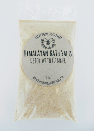 Dextox with Ginger Himalayan Bath Salts